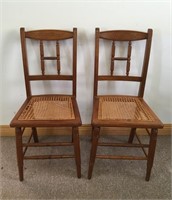 1800'S CAIN SEATED CHAIRS