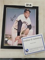 WILLIE MAYS SIGNED PHOTO