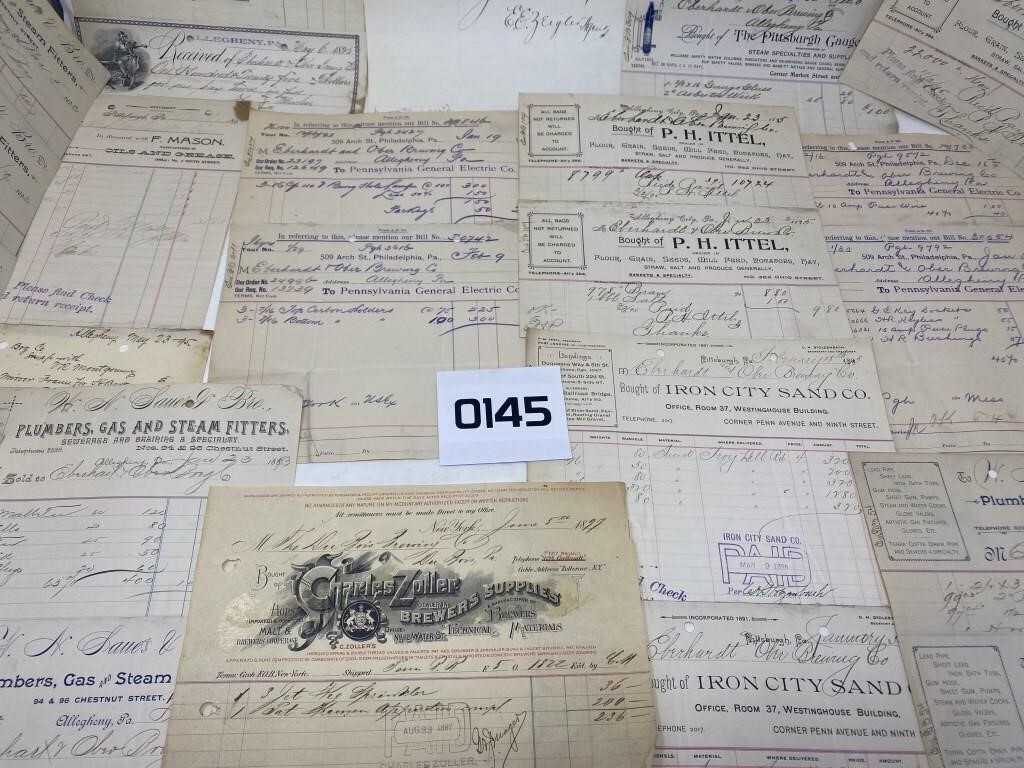 Old letterhead/invoice collection