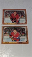 1966 67 Topps Hockey #4 & 57