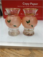 Rose Pink Hand Painted 5" Vase Set