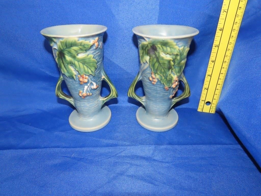 Pair of Roseville Vases