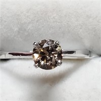 Certified 14K Diamond(Ct, Si-2, C3-Brown) Ring