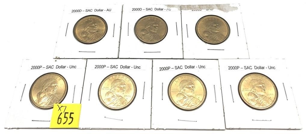 x7- Sacagawea dollars-x7 dollars -Sold by the