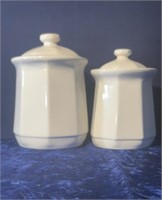 8&6in Ceramic canister set