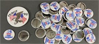 51pc 1992 Perot v Stockdale Indiana Election Pins
