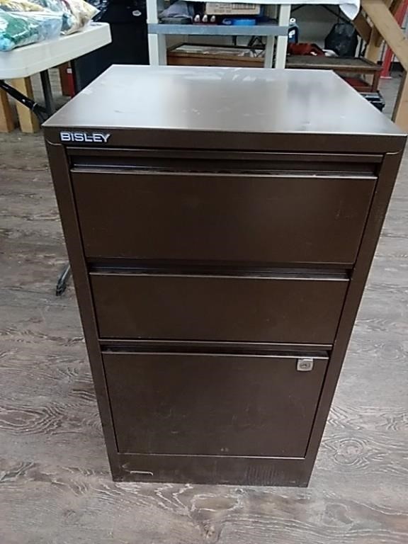 Bisley 3 three drawer metal cabinet