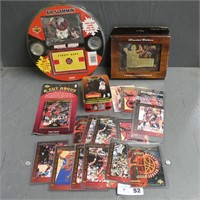 Michael Jordan Collector Cards, Plaque & Tin