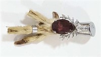 Vintage Signed MITZPAH Grouse Foot Claw Kilt Pin
