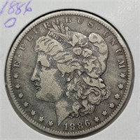 1886 O MORGAN SILVER DOLLAR