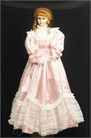 Large 40” Porcelain Victorian Lady Doll