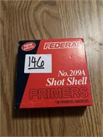 100 Federal No.209a Shot Shell Primers