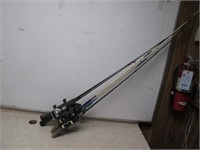Lot of 5 Fishing Rods & Reels
