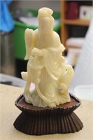 Antique Chinese Soapstone Kwan Yin