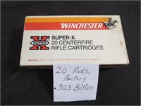 20 Factory Rounds / Bullets of Winchester Super X