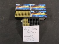 217 Factory Rounds / Bullets of Eley .17 Cal