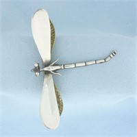 Dragonfly Pin in Sterling Silver