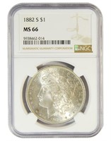 Premium Gem 1882-S Morgan Dollar