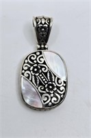 Sterling Silver Pendant Whit Mother-Of-Pearl