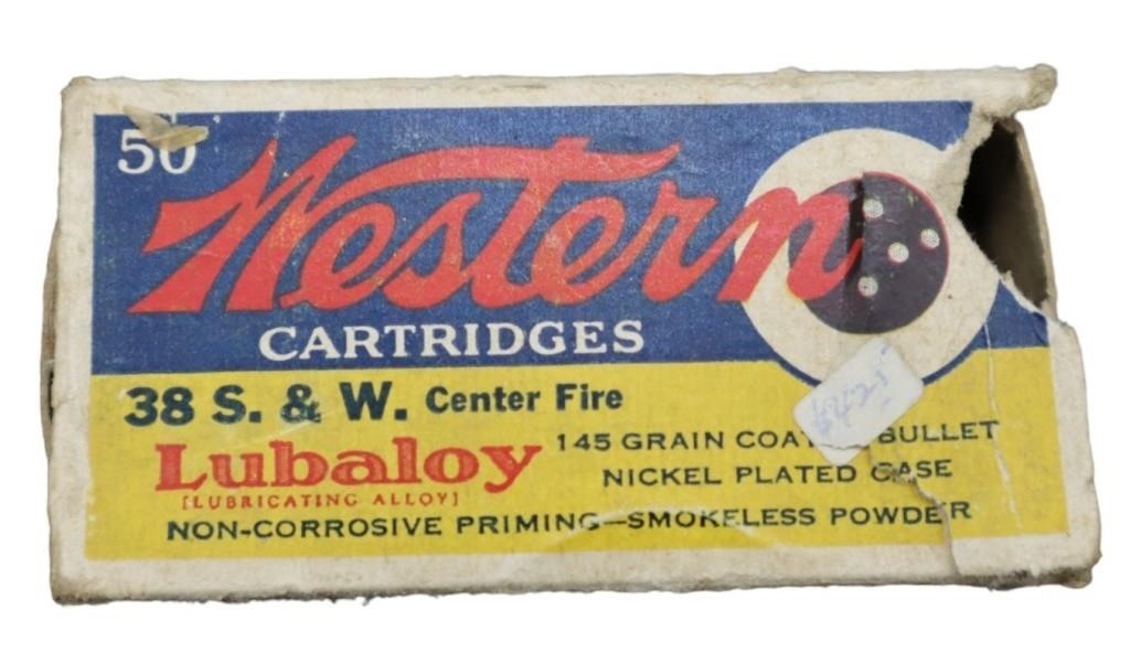 Western 38 S. & W. Cartridges