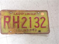 1970 IL License Plate