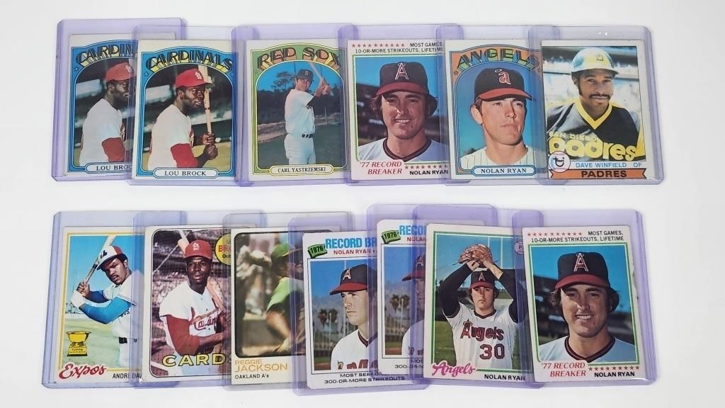 (13) 1970S HALL OF FAME & STAR CARDS