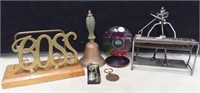 Boss letter holder, Bell, Quarts Clock, Musician