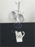 coffee cup holder and coffee decor