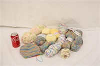 Pastel & Multi Color Yarn, Some In Package #2