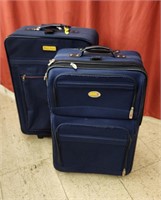 Suitcases with handles and wheels