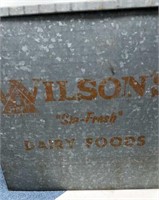 Metal Dairy Box -  Wilson’s Dairy 12 x 11 x 9