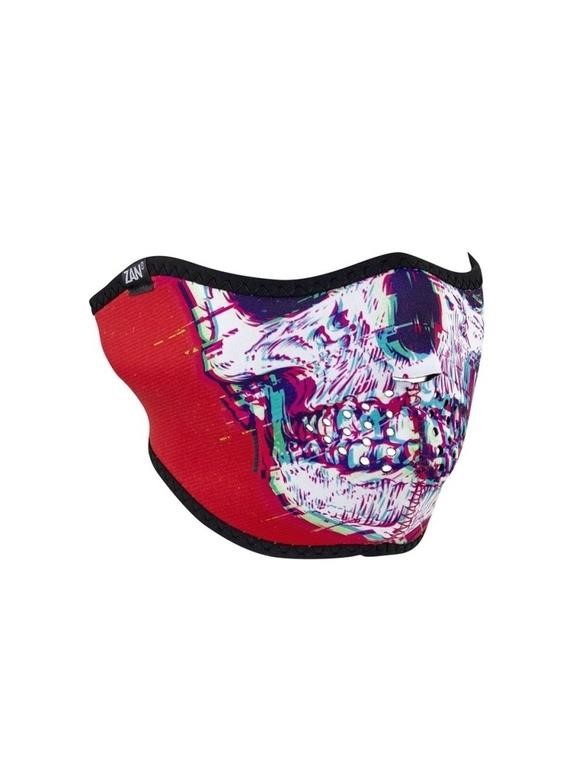 Zan Headgear Glitch Skull Neoprene Half Face Mask