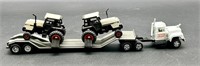 1:64 Scale Mack Semi Truck and Trailer W/ 2 Case