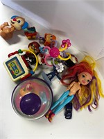 Misc toys including vintage fisher price