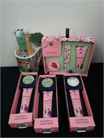 New handcare gift mug, cuticle care gift set, and