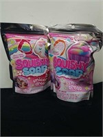 Two new squishy soap mix and mold kits