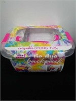 New tie dye backpack kit with reusable dying tub