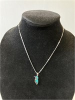 18" Necklace w/ Hummingbird Sterling