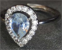 925 stamped gemstone ring size 7.75