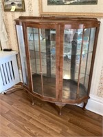 Curved china cabinet 13x40x46