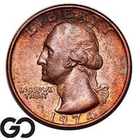 Washington Quarter Mint ERROR, Missing Clad Layer!