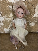 German Bisque Head Doll