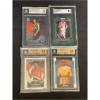 (4) Graded Basketball Rookie Cards