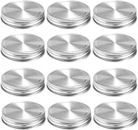 Stainless Steel Mason Jar Lids,11 Pack Polished