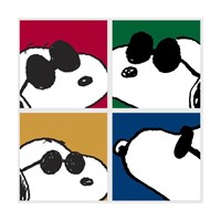 Peanuts, "Snoopy: Faces" Hand Numbered Canvas (40"