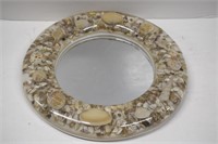 Vintage Shells in Resin 12" Round Mirror