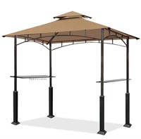 Eurmax USA 5x8 Grill Gazebo Shelter, Khaki - NEW