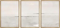 SIGNWIN Framed Canvas Print Wall Art Set Gray