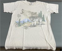 Vtg Single Stitch Nature Graphic Tee Shirt