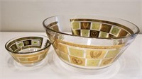 2 George's Briard Bowls 5" and 10"